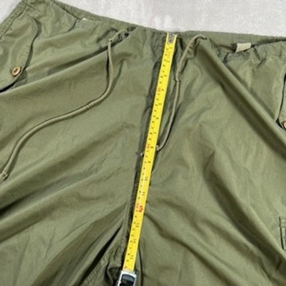 Vintage 90s UFO Parachute Cargo Pants Men's Size XL Green Baggy Rave Grunge Y2K - Picture 11 of 16